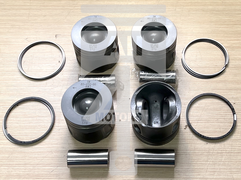 Piston (with piston rings and pin) EPNS0427050 for diesel engine 2.2L P22DTE / 4HV / 4HU / 4HM / 4HG / 4HH / 4HJ for Citroen / Peugeot / PSA