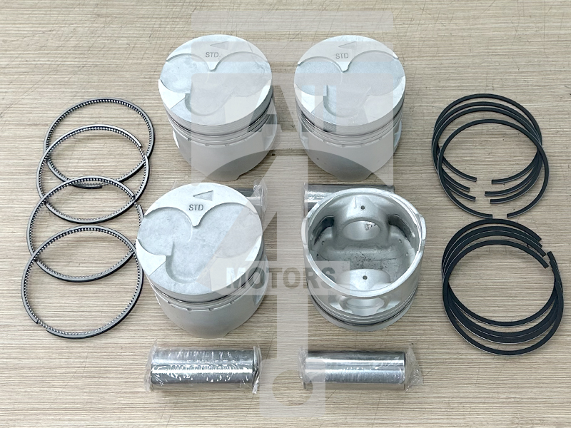 Piston (with piston rings and pin) EPNS0904 for diesel engine 2.5L D4BF for Hyundai / Kia